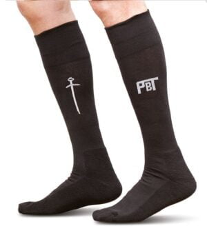 Fencing Socks for Historical Fencing, Thin Material Black